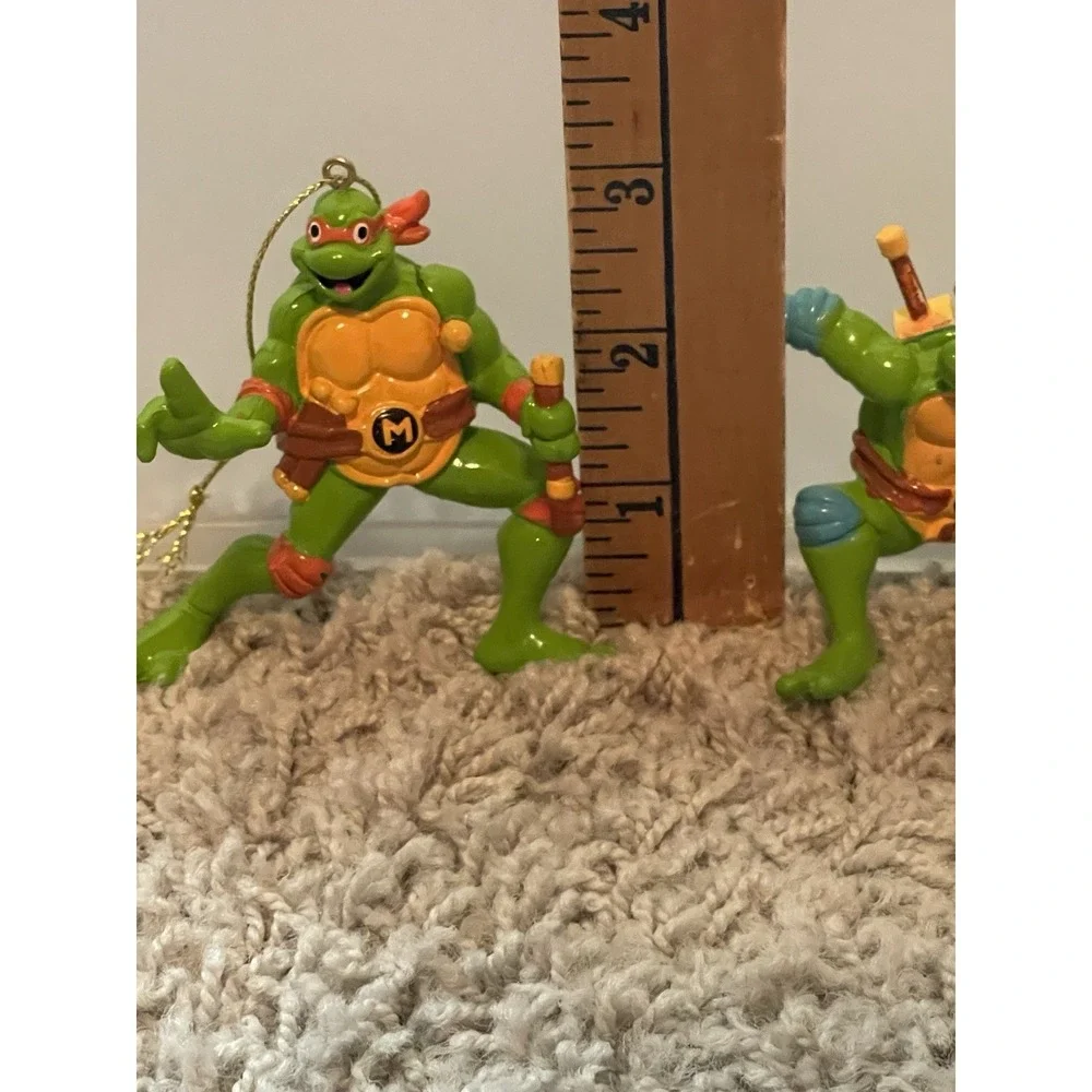 Lot Of 4 Teenage Mutant Ninja Turtle Christmas Ornaments